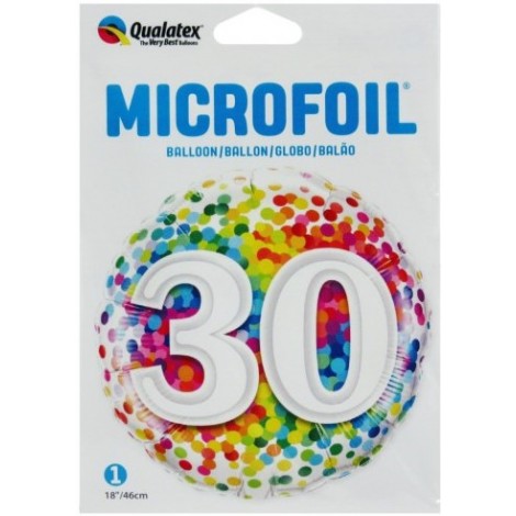 Balónky fólia Konfetti 30